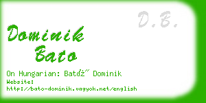 dominik bato business card